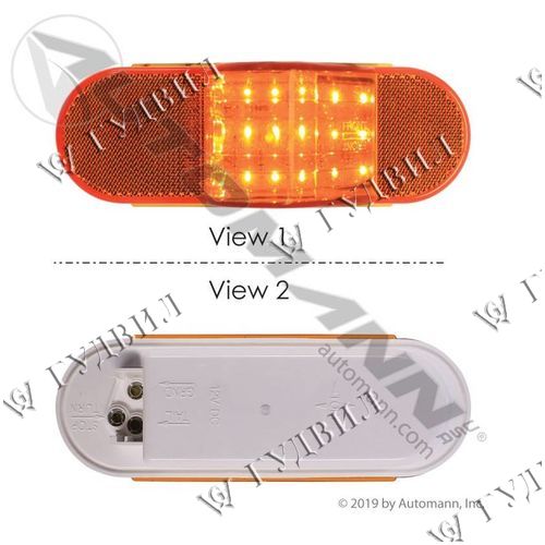 ПОВТОРИТЕЛЬ ПОВОРОТА ОВАЛЬНЫЙ LED - HY2305A