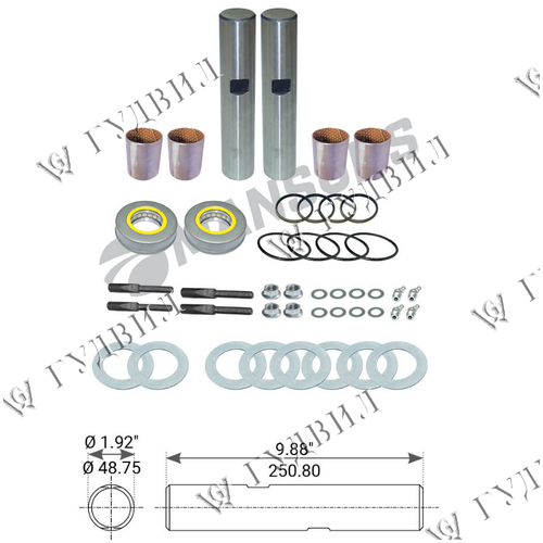 ШКВОРЕНЬ КОМПЛЕКТ НА ОСЬ - 580025