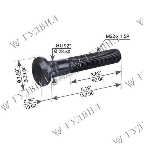 ШПИЛЬКА ЗАДНЕГО КОЛЕСА  - 780701