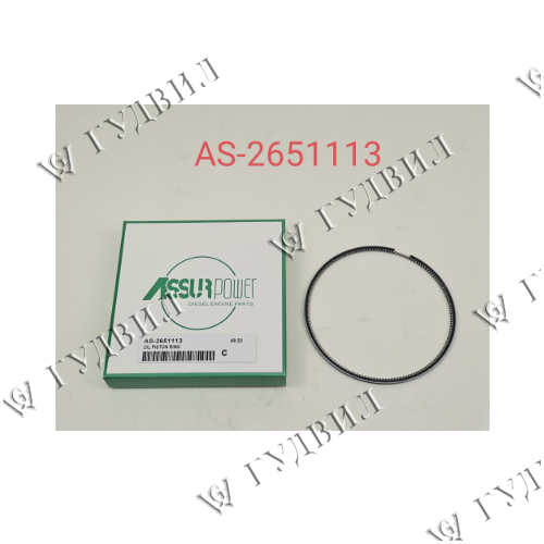 К-Т КОЛЕЦ ПОРШНЕВЫХ МАСЛОСЪЕМНЫХ CAT C12,C13 (НА 3 ПОРШНЯ)  - AS-2651113 