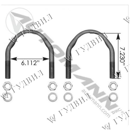 К-Т СТРЕМЯНОК ДЛЯ HENDRICKSON (2шт)  - 10.375