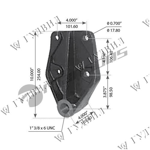 КРОНШТЕЙН ПЕРЕДНЕЙ РЕССОРЫ - 580163