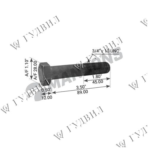 БОЛТ АМОРТИЗАТОРА - 620106