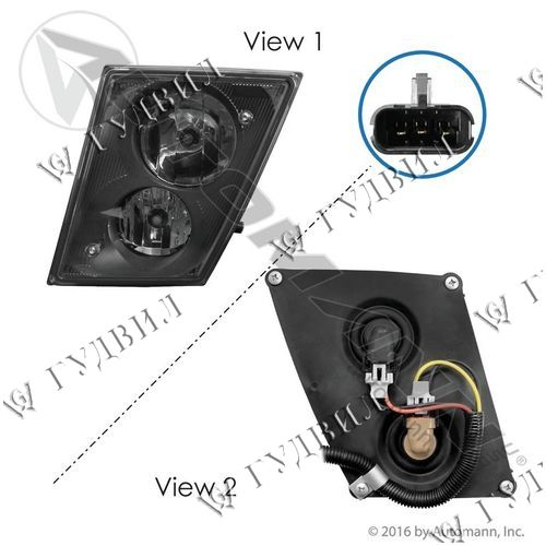 ФАРА ПРОТИВОТУМАННАЯ VOLVO VNL ЛЕВАЯ LED VERSION  - TD01-08-007BL-212