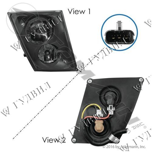 ФАРА ПРОТИВОТУМАННАЯ VOLVO VNL ПРАВАЯ LED С ПОЛОСОЙ TANGDE - TD01-08-007BR-112