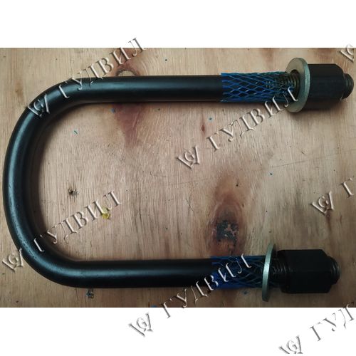 Стремянка рессоры BPW М22х2,5х260/242х150 с гайками и шайбами - 300406