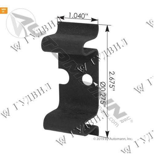 СКОБА ПЕРЕДНЕЙ ТОРМОЗНОЙ КОЛОДКИ ETN(1443/1308) ОПОРНАЯ  - 105.5001