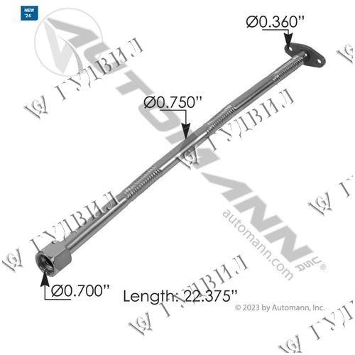 ТРУБКА ТУРБИНЫ DD ОТВОДЯЩАЯ - 840.T23354