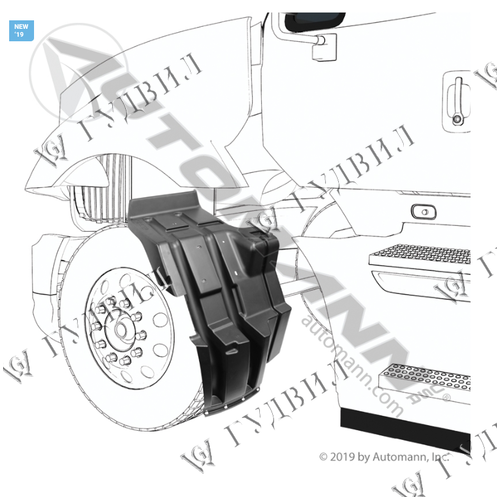 ПОДКРЫЛОК ПЕРЕДНИЙ ЛЕВЫЙ ЗАДНЯЯ ЧАСТЬ PROSTAR - UI03.C001001